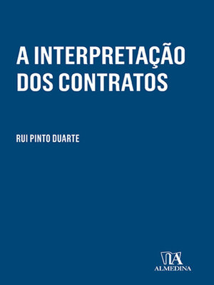 cover image of A Interpretação dos Contratos